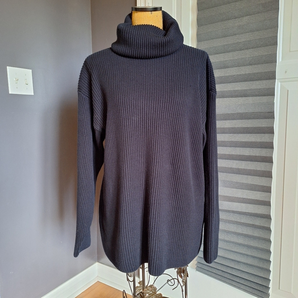 Di Marco VINTAGE Women's Black Turtleneck Sweater Size XL